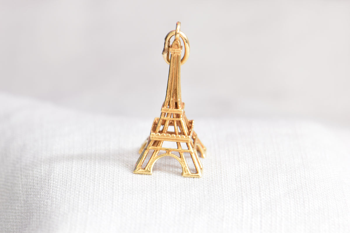 18k Eiffel Tower Charm