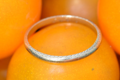 Platinum Engraved Band, 8.25