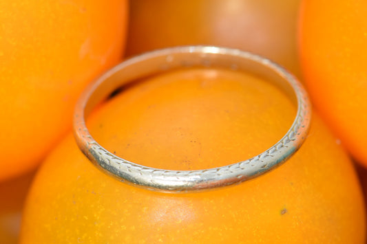 Platinum Engraved Band, 8.25