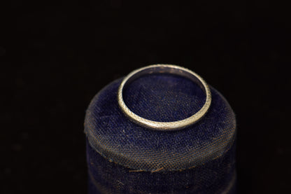 Platinum Engraved Band, 8.25