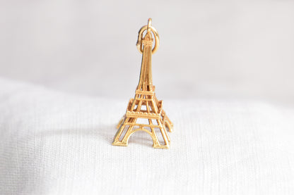 18k Eiffel Tower Charm