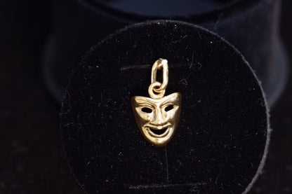 18k Drama Mask Charm